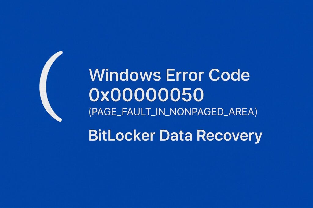 Windows error 0x00000050
