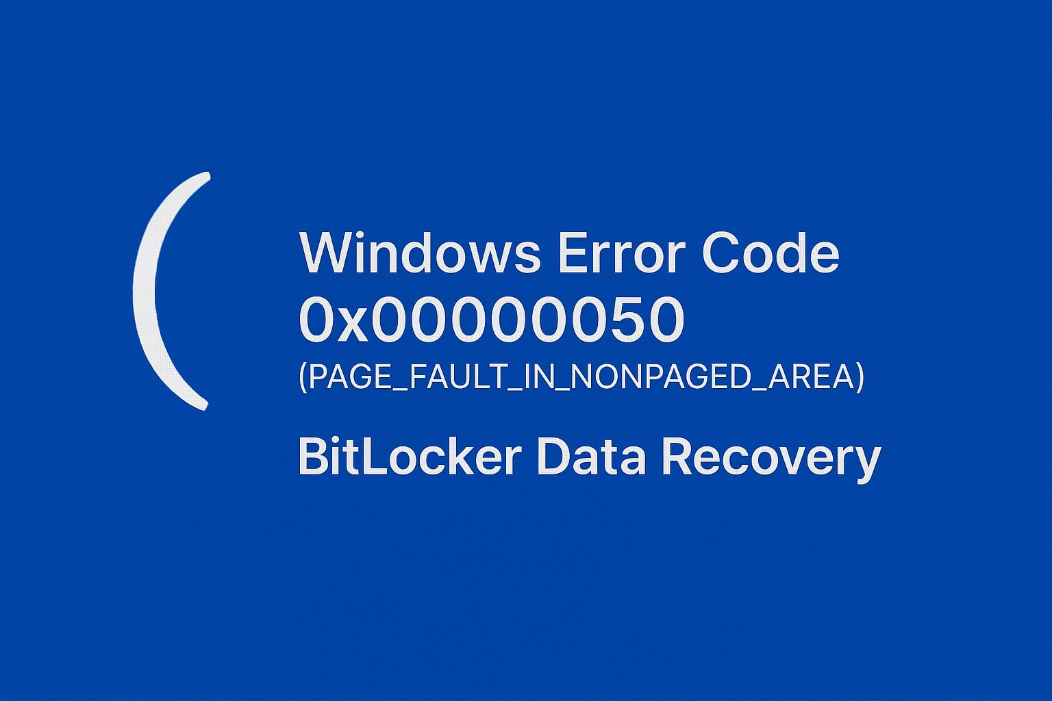 Windows error 0x00000050 