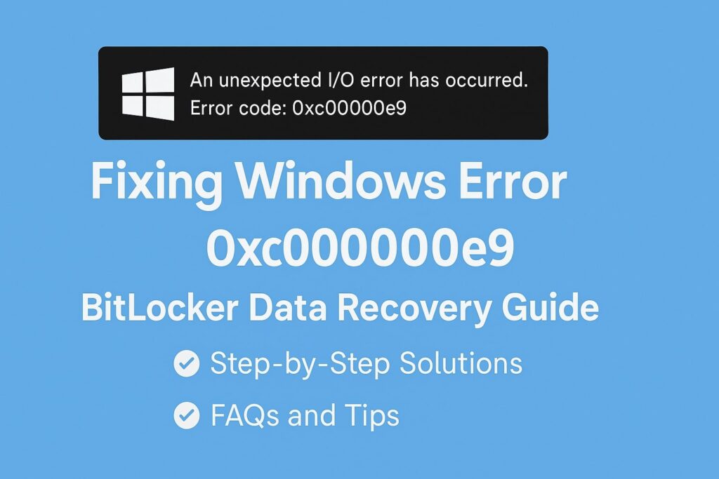 Windows Error Code 0xc00000e9 Solution