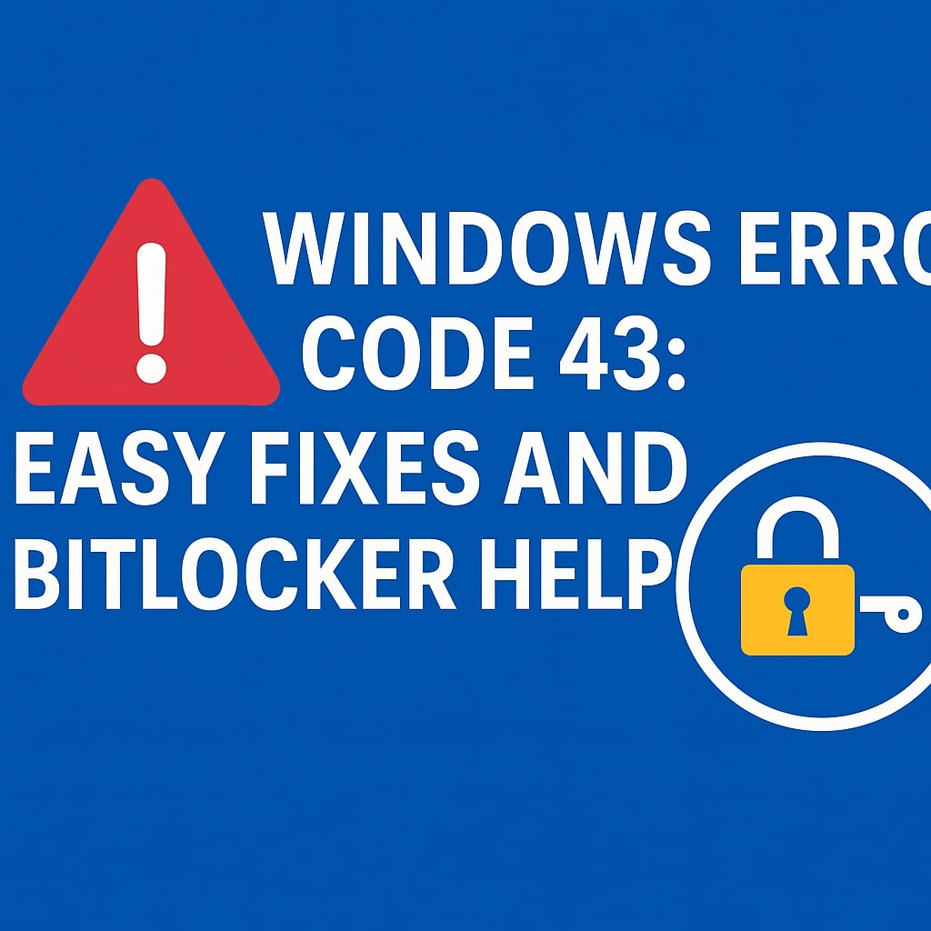 Windows Error Code 43 Solution